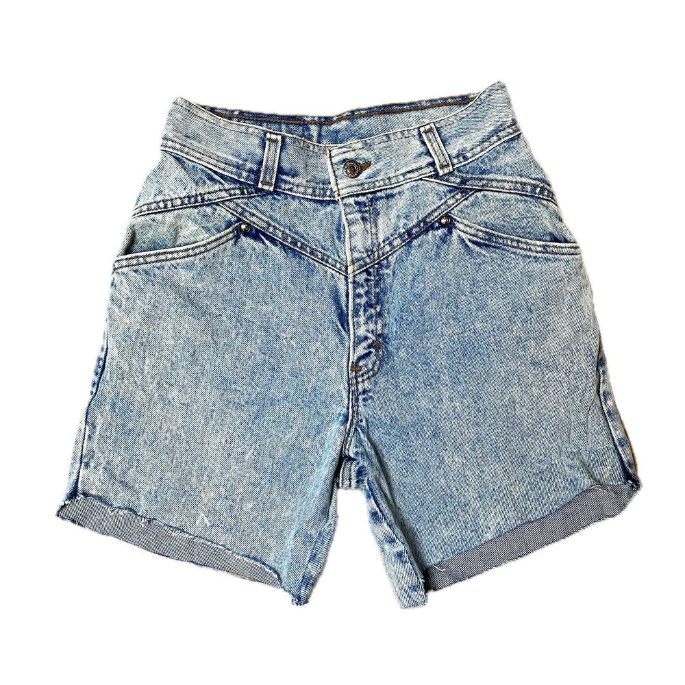 1980s Levi's 900 series vintage jeans shorts super high rise acid wash cut offs